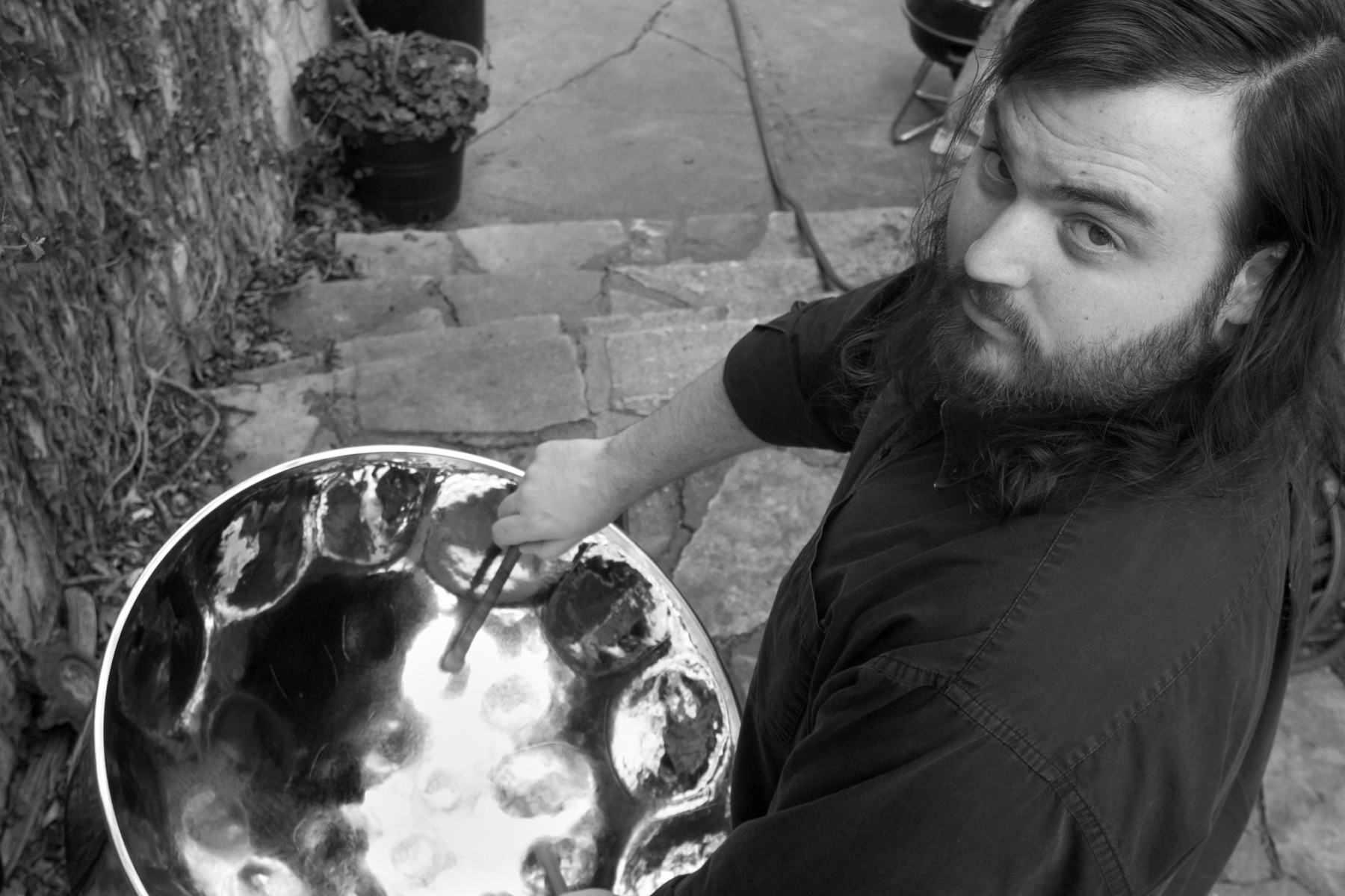 Aaron Lack on steelpan